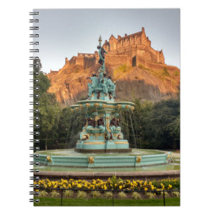 Caderno Espiral Jardins da Rua Princesa do Castelo de Edimburgo