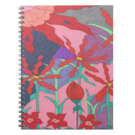 Caderno Espiral Jardins de Verão à Noite