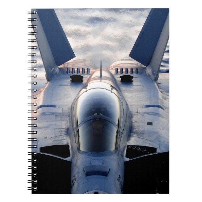 Caderno Espiral Jato militar (Frente)