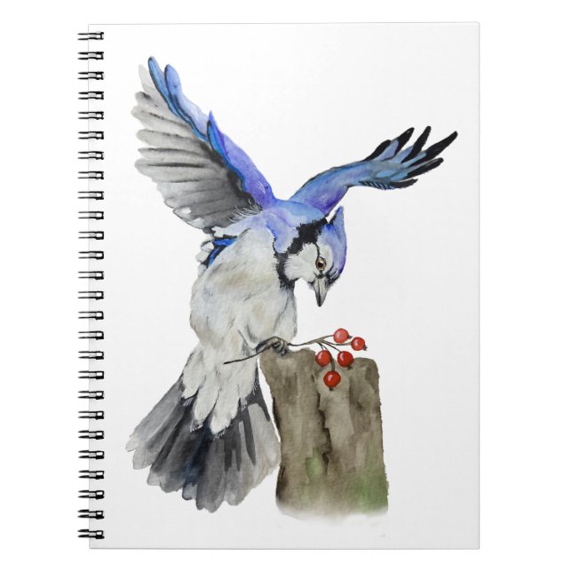 Caderno Espiral Jay azul-marinho (Frente)