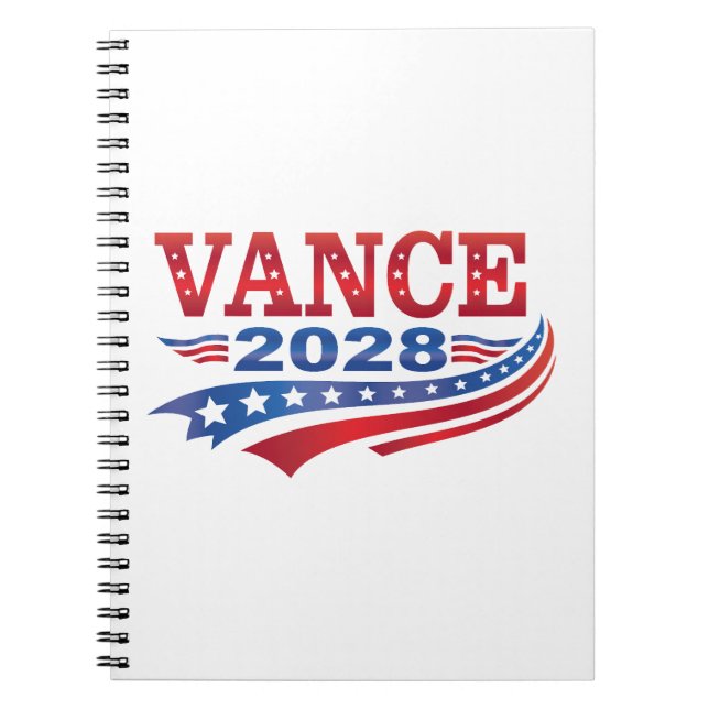 Caderno Espiral JD Vance Presidente 2028 (Frente)