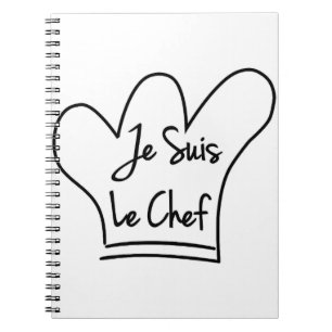 Caderno Espiral Je Suis Le Chef