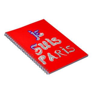 Caderno Espiral Je Suis Paris Art Impressão