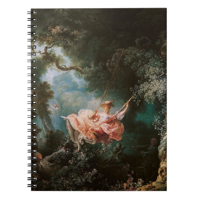 Caderno Espiral Jean-Honoré Fragonard's The Swing (Frente)