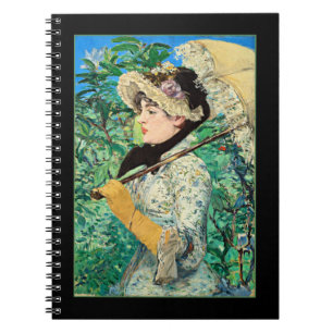 Caderno Espiral Jeanne Primavera, famosa pintura de Edouard Manet