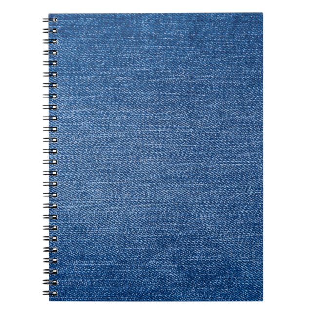 Caderno Espiral Jeans azuis (Frente)
