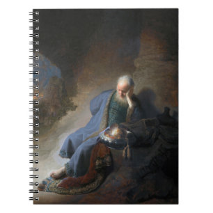 Caderno Espiral Jeremiah Lamentando a queda de Jerusalém, Rembrand