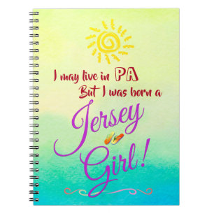 Caderno Espiral Jersey Girl uma vez e sempre