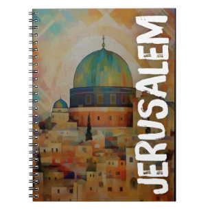Caderno Espiral Jerusalém Al Quds Paz Justiça e Liberdade