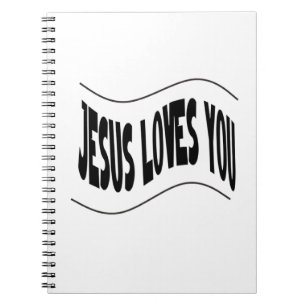 Caderno Espiral Jesus Ama Você