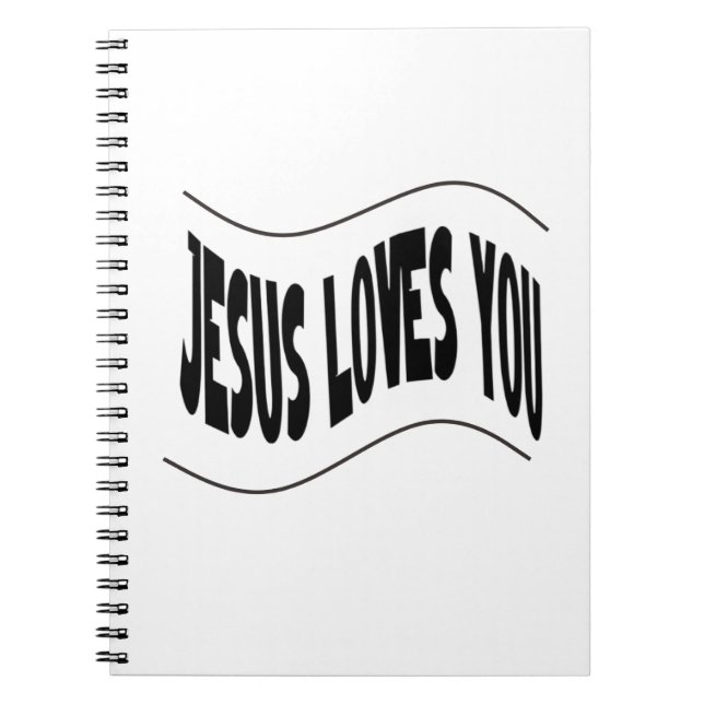 Caderno Espiral Jesus Ama Você (Frente)