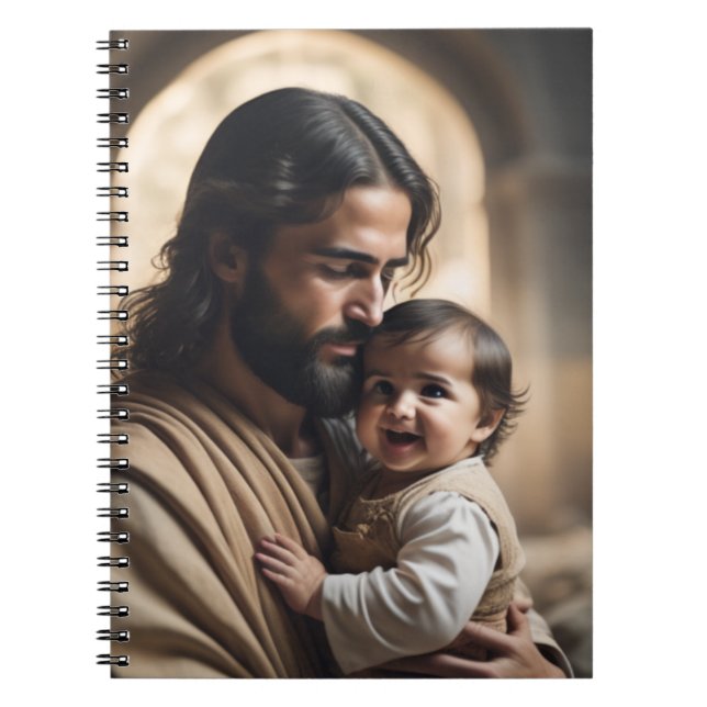 Caderno Espiral Jesus arte (Frente)
