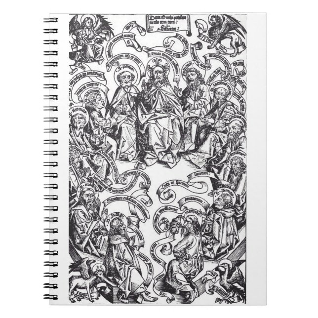 Caderno Espiral Jesus Cristo e 12 Apóstolos (Frente)
