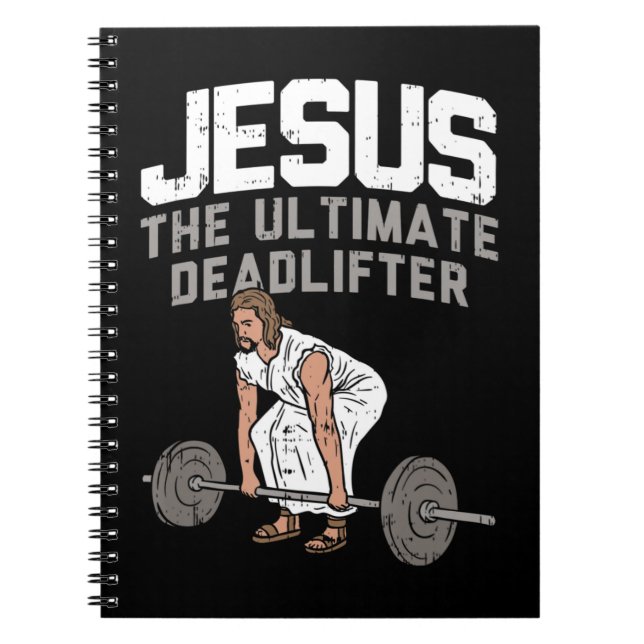 Caderno Espiral Jesus Cristo I Christian Weighting Funny Wor (Frente)