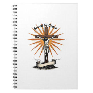 Caderno Espiral Jesus Cross Faith Vintage Engraving Christian Shir