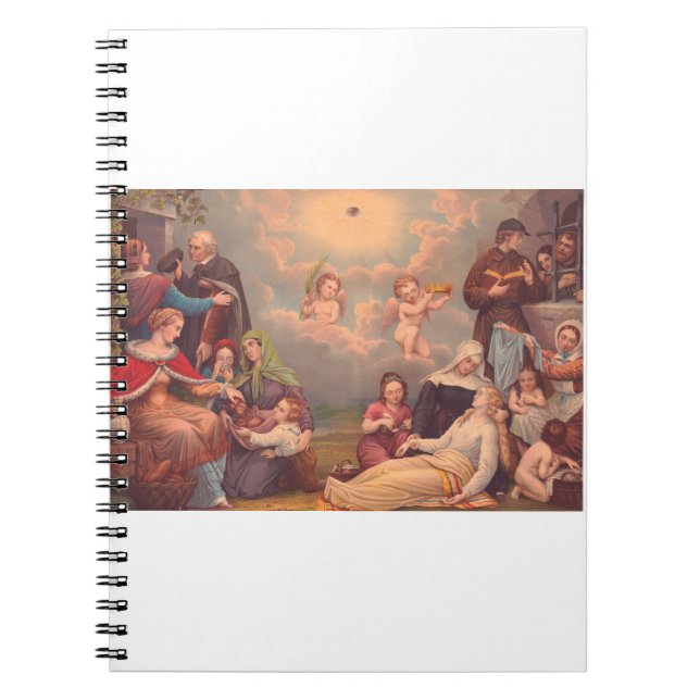 Caderno Espiral Jesus cura uma história bíblica (Frente)