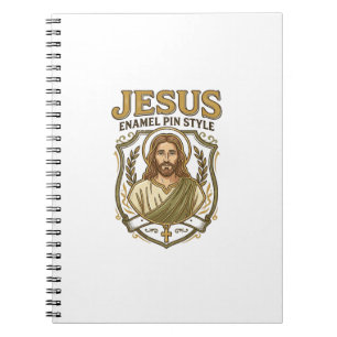 Caderno Espiral Jesus Enamel Pin Estilo Jesus Enamel Pin Cristão