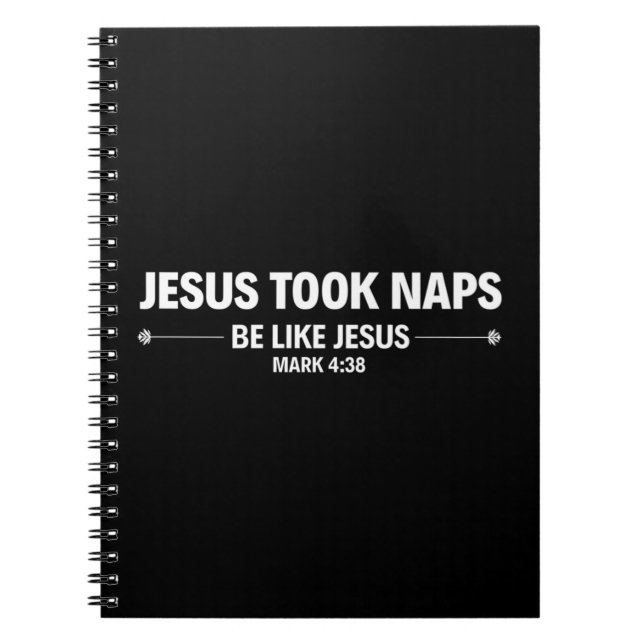 Caderno Espiral Jesus fez soneca ser como Jesus Premium. (Frente)