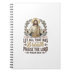 Caderno Espiral Jesus Indie Folk Camiseta Gráfica de Adoração Acús
