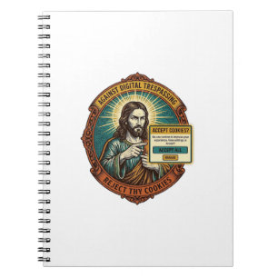 Caderno Espiral Jesus Irritante Aceitar Cookies Pop Up Internet Na