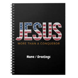 Caderno Espiral Jesus Mais do que um Conquistador Cristão em Greve