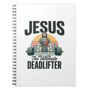 Caderno Espiral Jesus O Levantador de Peso Defunto Definitivo Vint