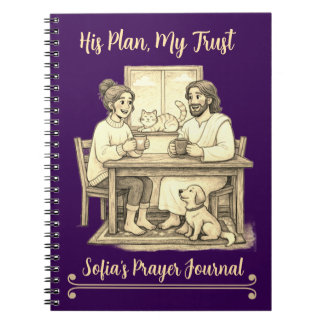 Caderno Espiral Jesus photo notebook - personalized faith journal