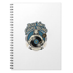 Caderno Espiral Jesus Vinil Disco Gospel Jesus Vinil Disco Chris