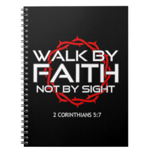 Caderno Espiral Jesus Walk by Faith Christian T-ShirtThis Jesus Wa