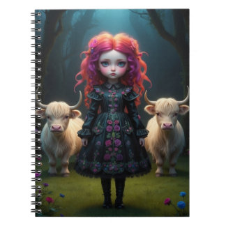 Caderno Espiral Jeune fille écossaise