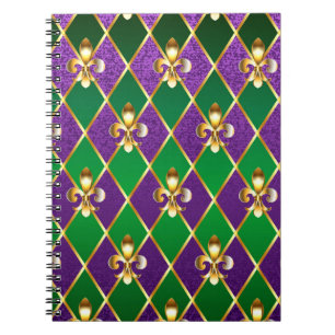 Caderno Espiral Jewelry Background Mardi Gras