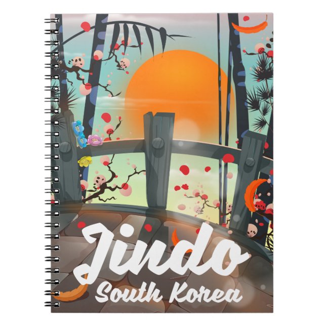 Caderno Espiral Jindo Coreia do Sul (Frente)
