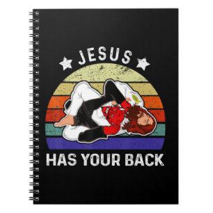 Caderno Espiral Jiu Jitsu Camisa Jesus Camisa Jesus Tem Você