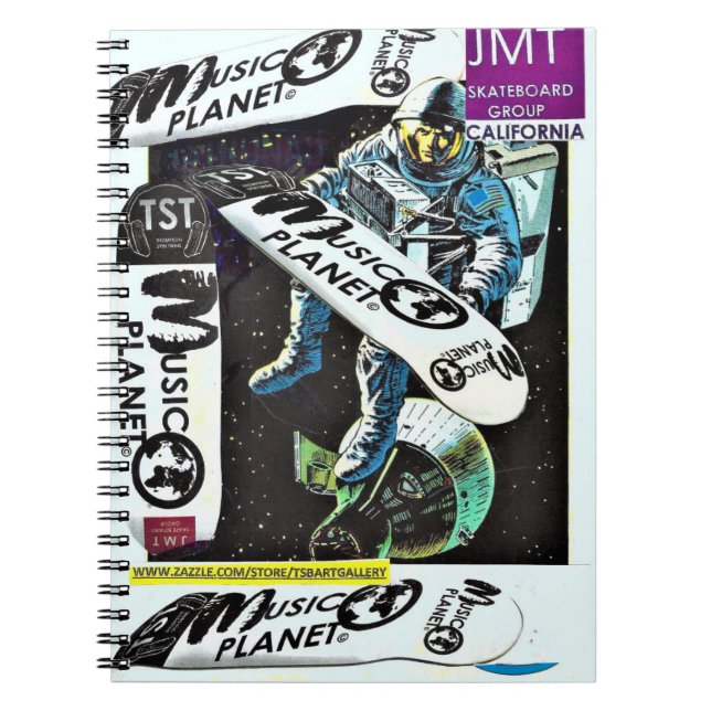 CADERNO ESPIRAL JMT SKATEBOARDS (Frente)
