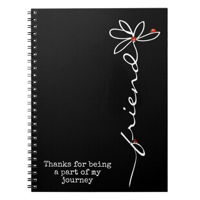 Caderno Espiral Joaninhas na amiga Margarida (Frente)