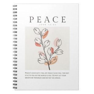 Caderno Espiral João 14:27 Paz eu vos deixo