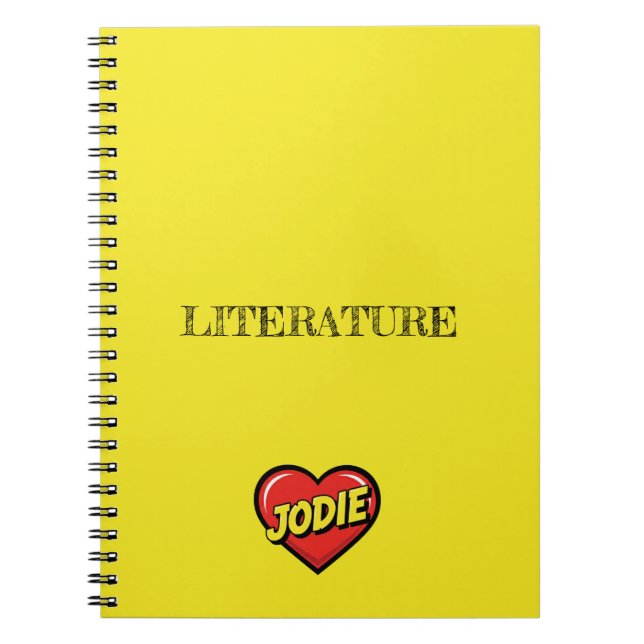 Caderno Espiral Jodie Yellow (Frente)