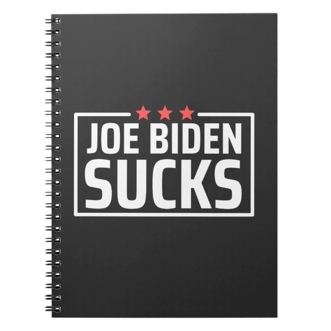 Caderno Espiral joe Biden Sucks (Frente)