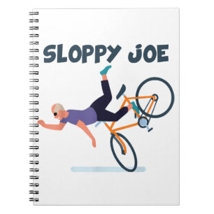 Caderno Espiral Joe Funny Biden Shirt Sloppy Joe Biden Funn