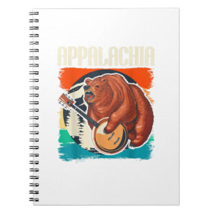 Caderno Espiral Jogador de Banjo Bluegrass Musici da Appalachia