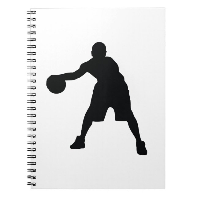 Caderno Espiral Jogador de basquete (Frente)