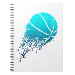 Caderno Espiral Jogador de basquetebol bola Ventilador de bola
