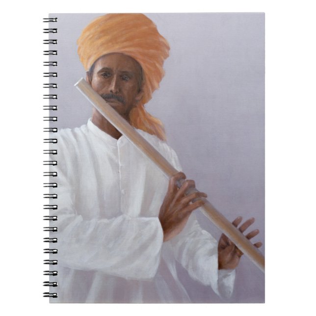 Caderno Espiral Jogador de flauta (Frente)