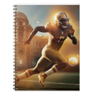 Caderno Espiral jogador de futebol