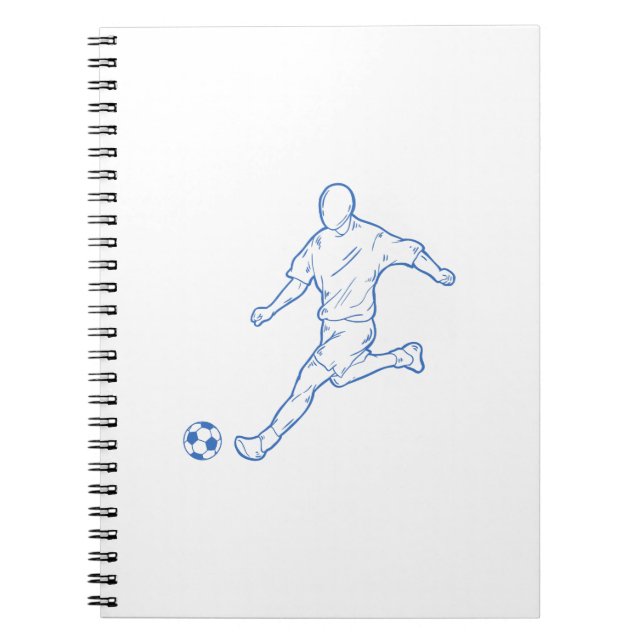 Caderno Espiral jogador de futebol (Frente)