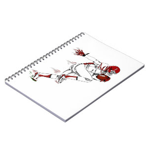 Caderno Espiral Jogador de futebol americano  