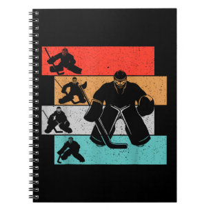 Caderno Espiral Jogador de Hóquei em Hóquei em Gelo