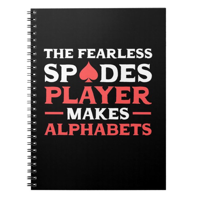 Caderno Espiral Jogador De Pôquer Das Fearles (Frente)