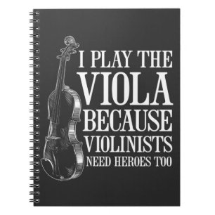 Caderno Espiral Jogador De Viola Engraçado Porque Violinistas Pre