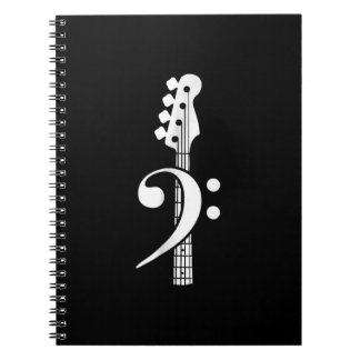 Caderno Espiral Jogador de Violão Bass - Músico de Violão Bass